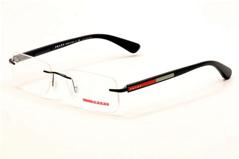 prada plastic small frames|prada rimless frames.